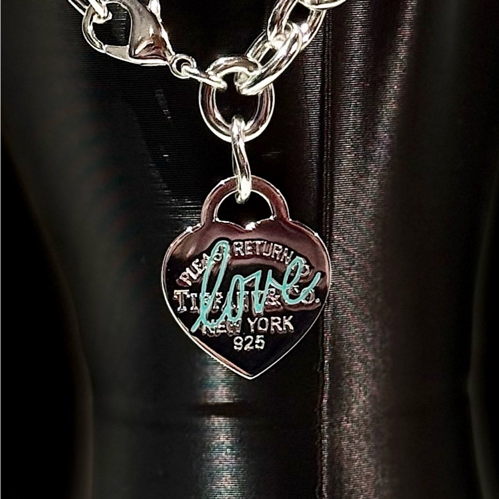 Silver Heart Charm Bracelet - Picture 3 of 5